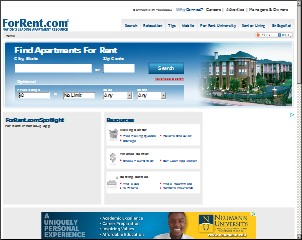Web site www.aplacetorent.com, Sterling Point