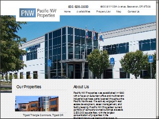 Web site www.pnwprop.com, Pacific Nw Properties
